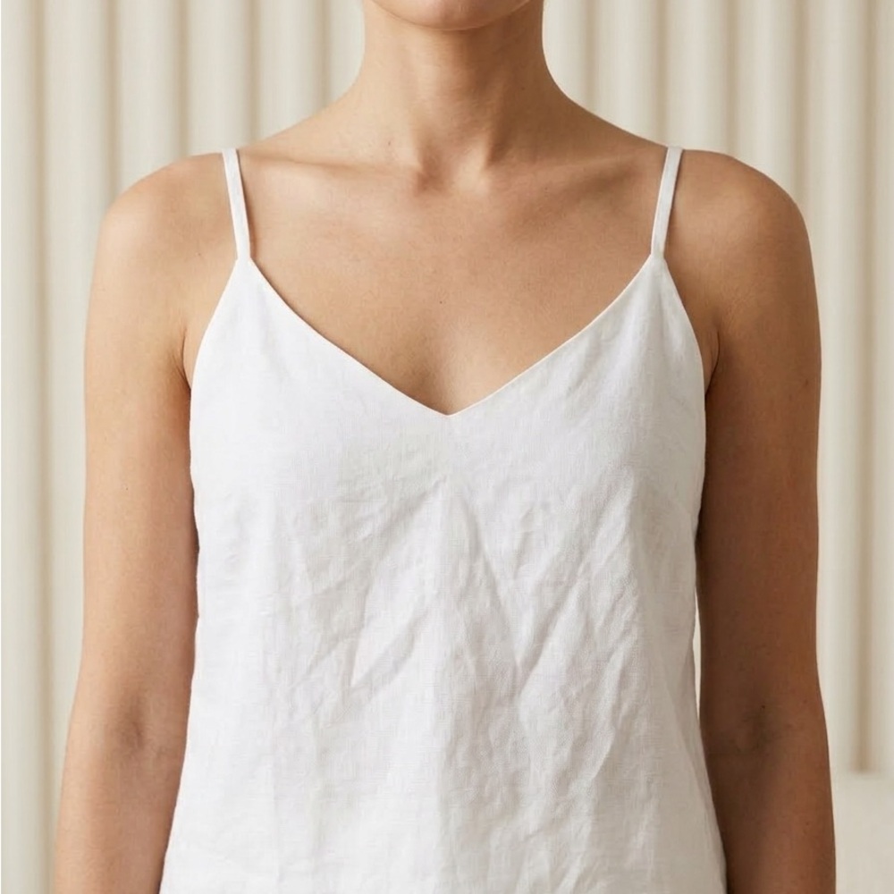 White Spaghetti Strap Top line